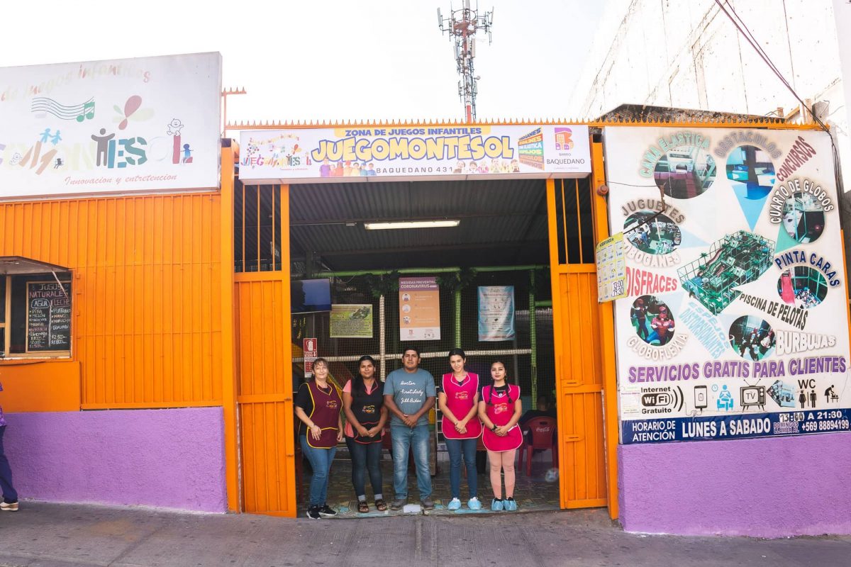Fachada Jugos infantiles Montesol Barrio Baquedano