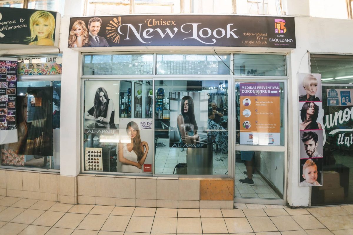 Fachada Salón de Belleza New Look